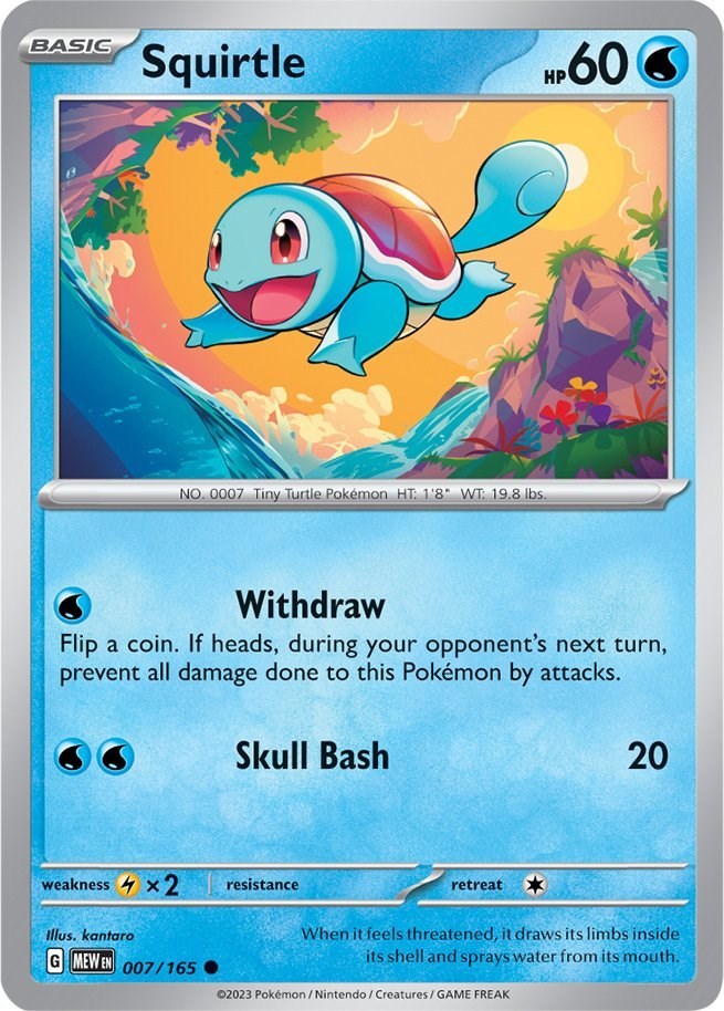 Pokemon | Squirtle - 007/165 [MEW - 007/165] – Gnome Games