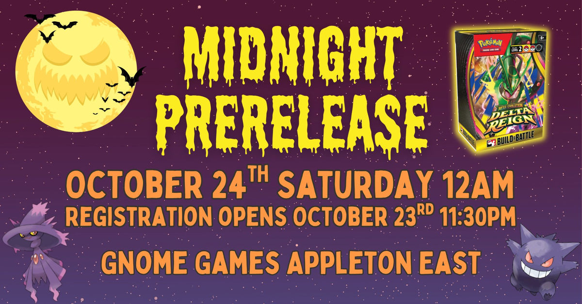 Pokémon Delta Reign Midnight Prerelease at Gnome Games Appleton East - $40 @ Gnome Games - Appleton East (Oct 24) - Ticket