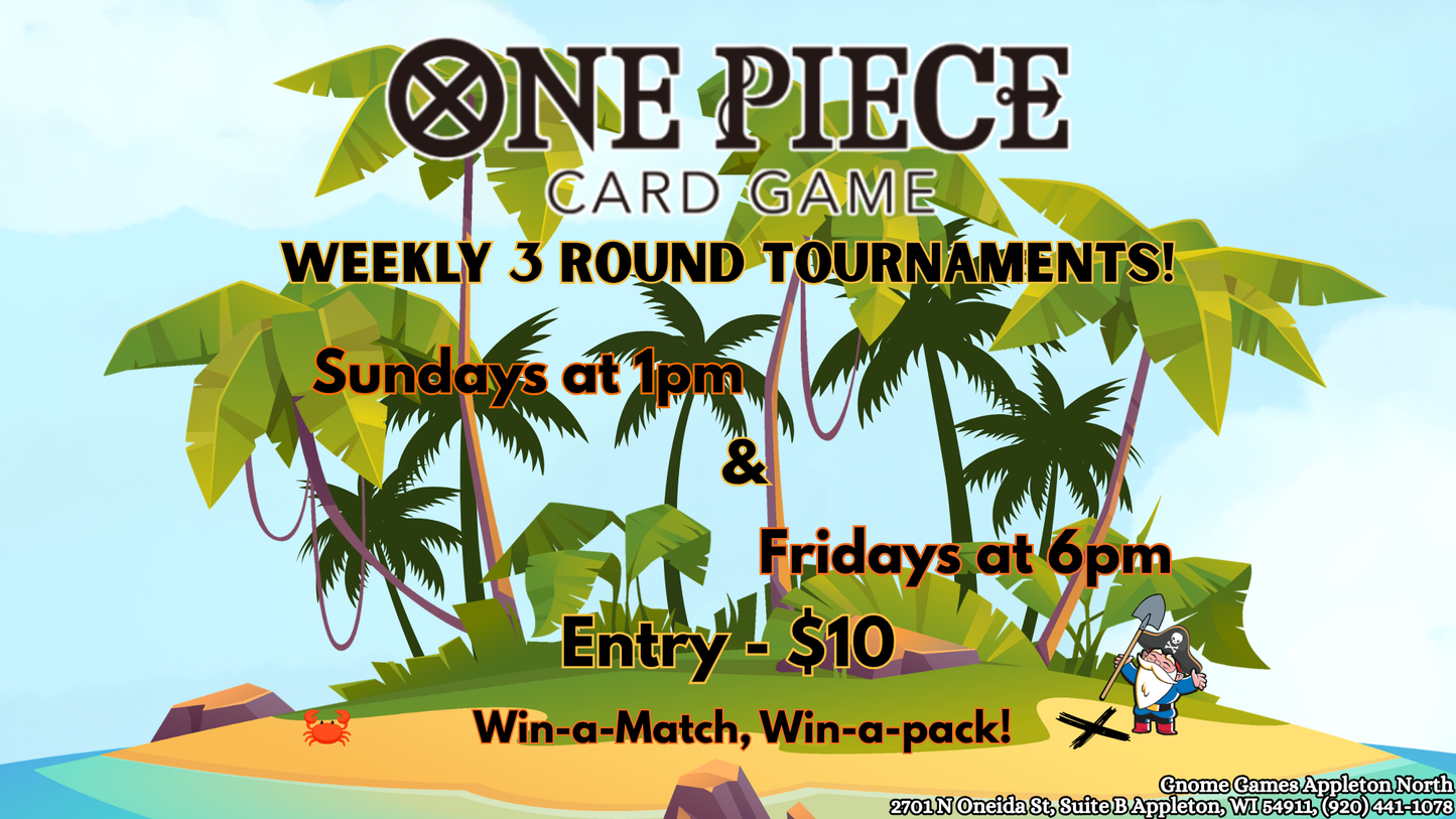 One Piece Weekly Tournaments at Gnome Games Appleton North @ Gnome Games - Appleton North (Sep 27) - Ticket