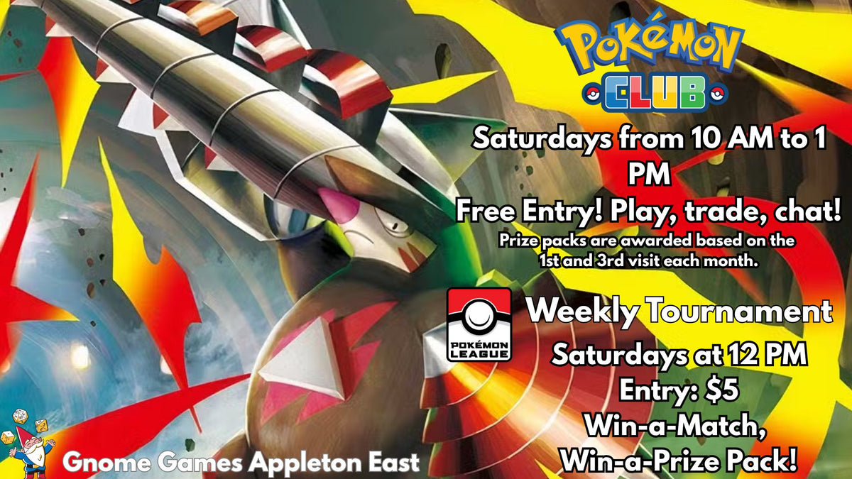 Pokémon League Weekly Tournament at Gnome Games Appleton East - $5 @ Gnome Games - Appleton East (Nov 28) - Ticket