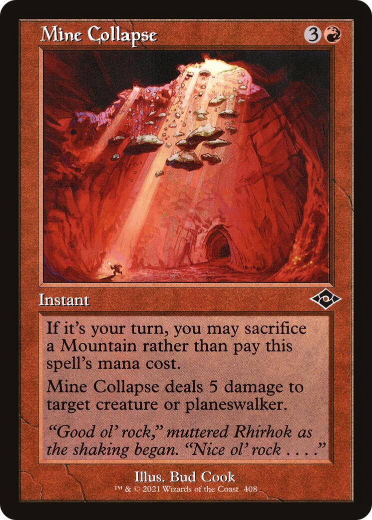 Mine Collapse (Retro Frame)