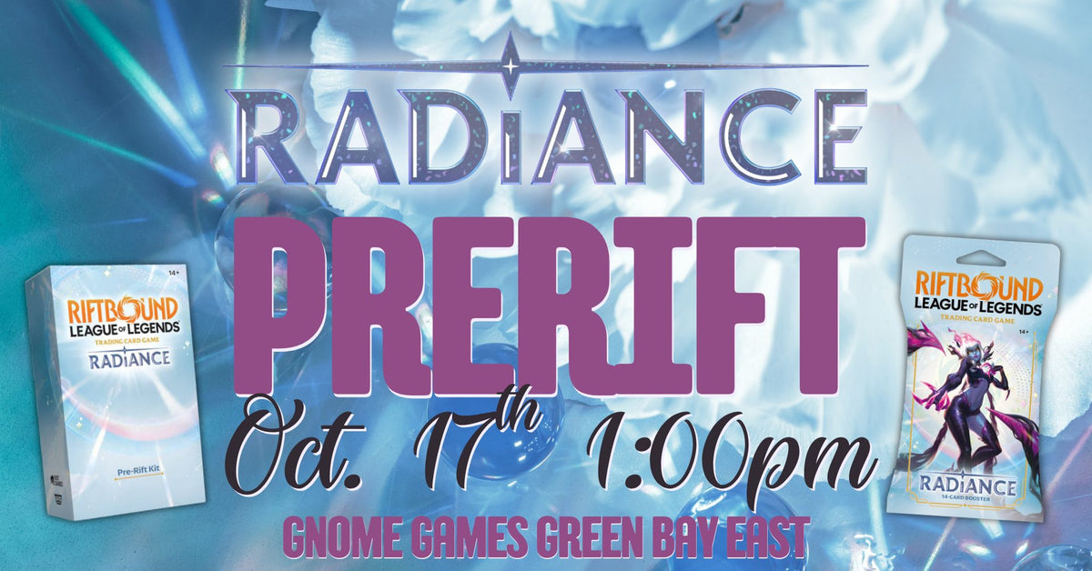 Riftbound Radiance Pre-Rift at Gnome Games Green Bay East @ Gnome Games - Green Bay East (Oct 17) - Ticket