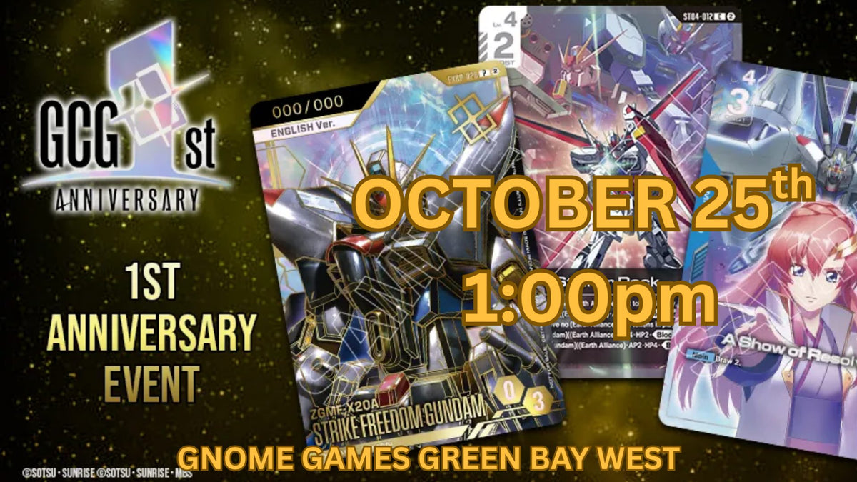 Gundam 1st Anniversary Event at Gnome Games Green Bay West @ Gnome Games - Green Bay West (Oct 25) - Ticket
