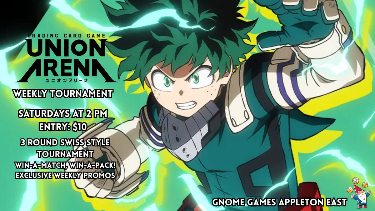 Union Arena Weekly Tournament at Gnome Games Appleton East - $10 @ Gnome Games - Appleton East (Nov 21) - Ticket