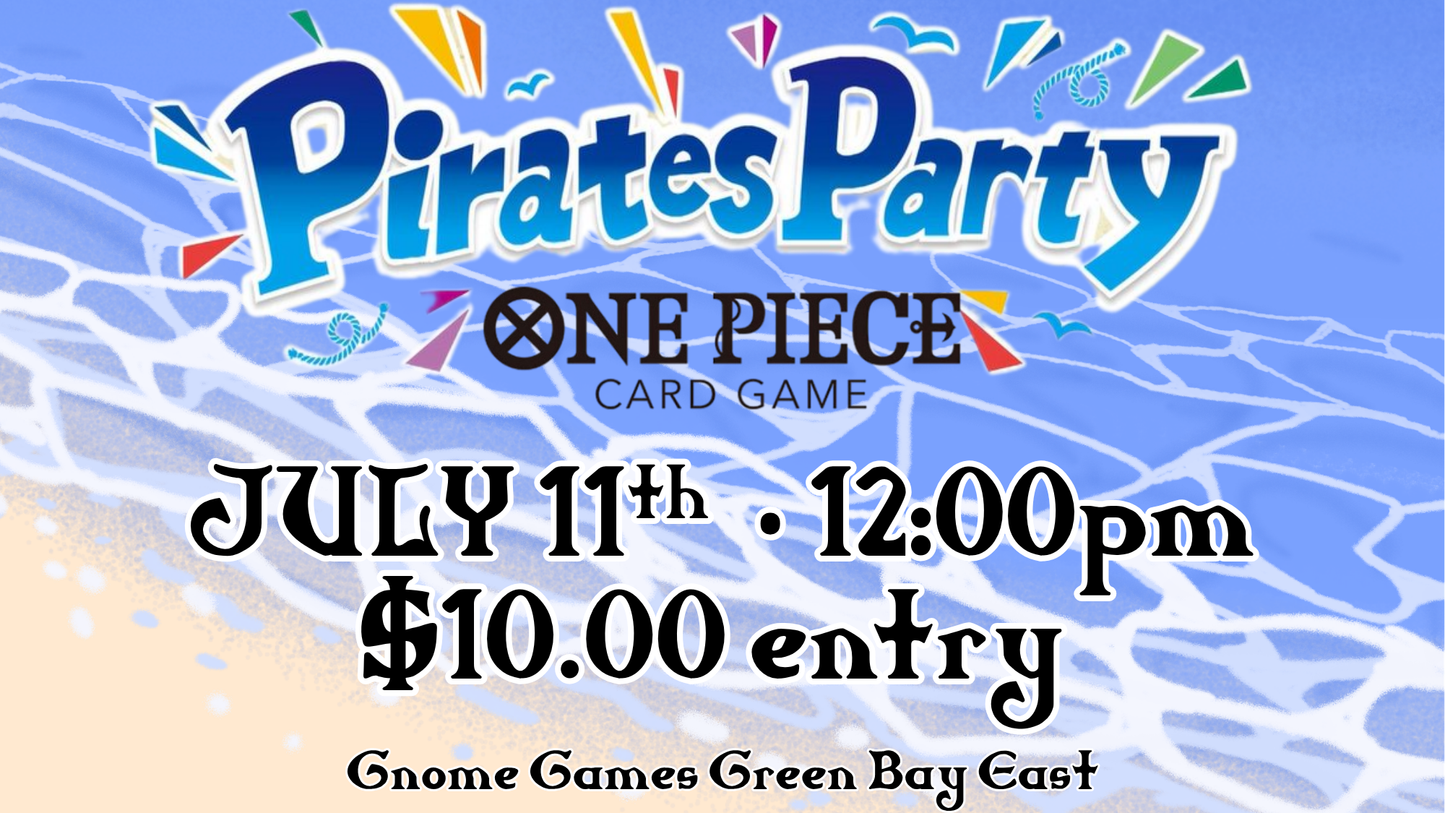 One Piece Pirates Party at Gnome Games Green Bay East @ Gnome Games - Green Bay East (Jul 11) - Ticket