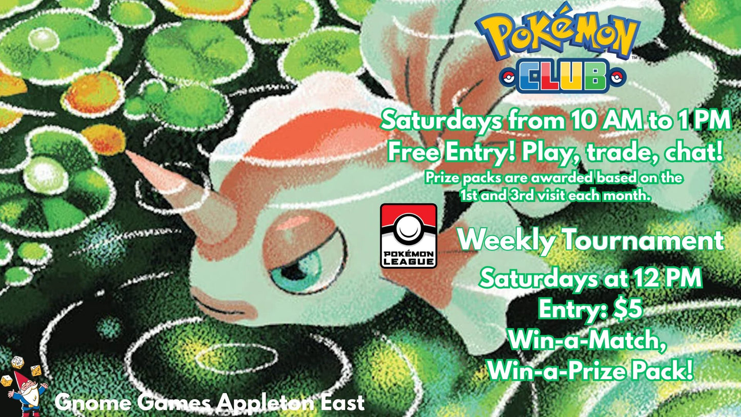 Pokémon League Weekly Tournament at Gnome Games Appleton East - $5 @ Gnome Games - Appleton East (Sep 12) - Ticket