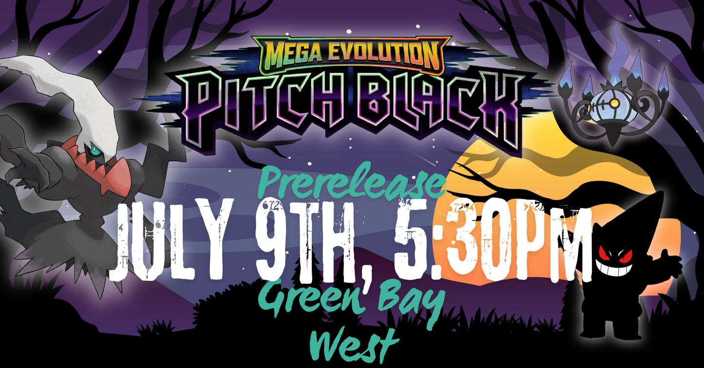 Pokémon: Pitch Black Prerelease at Gnome Games Green Bay West @ Gnome Games - Green Bay West (Jul 9) - Ticket