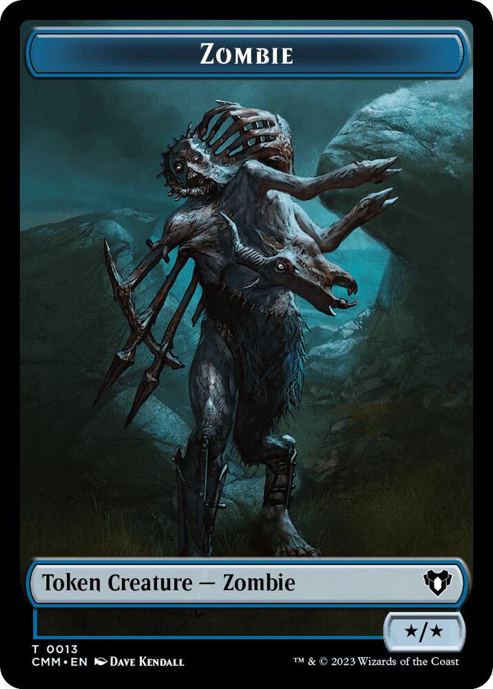 Human Soldier // Zombie (0013) Double-Sided Token (Back)