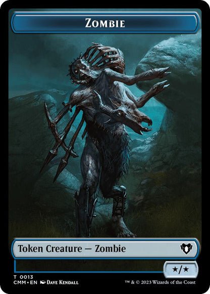 Human Soldier // Zombie (0013) Double-Sided Token (Back)