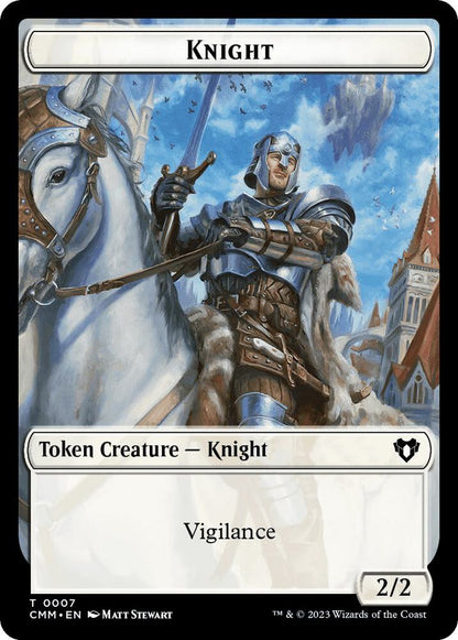City's Blessing // Knight Double-Sided Token (Back)