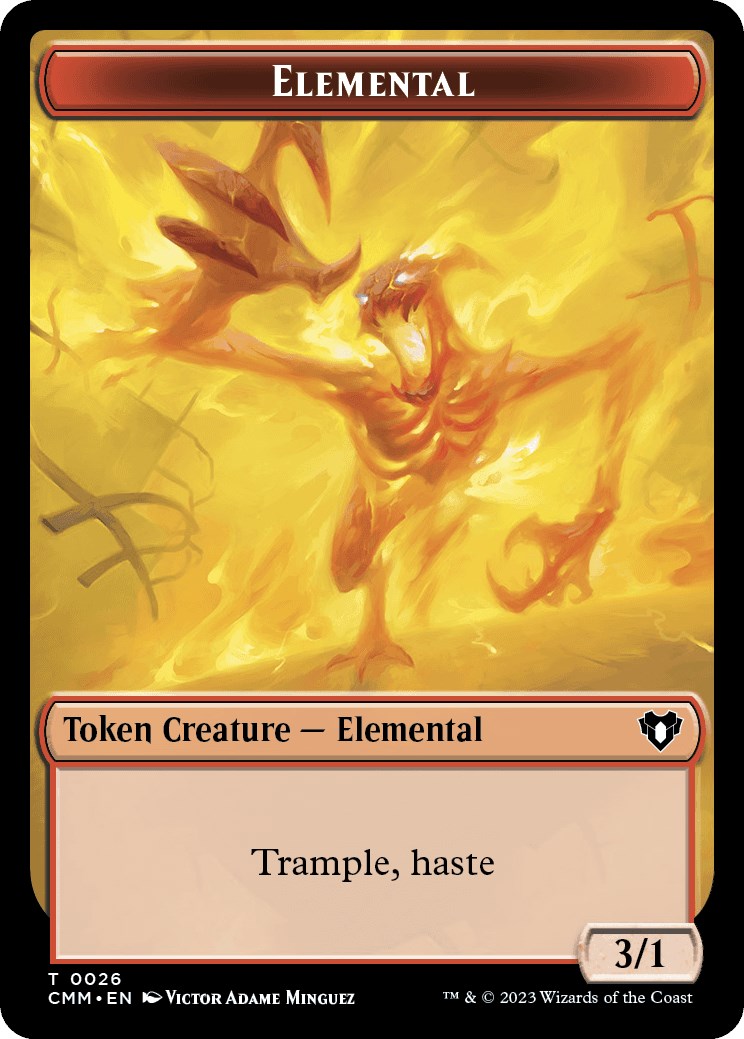 Elemental (0026) // Dwarf Berserker Double-Sided Token