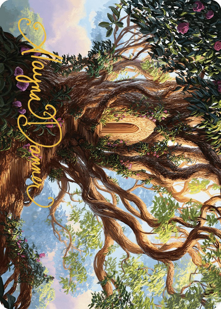 Branch of Vitu-Ghazi Art Card (Gold-Stamped Signature)