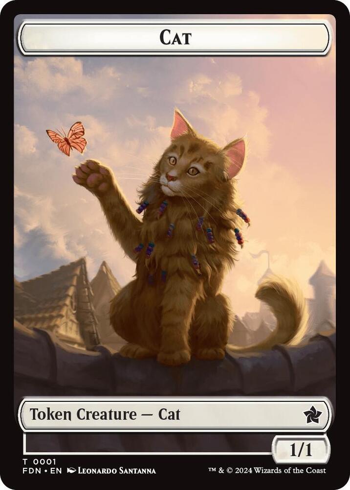 Spirit // Cat (0001) Doubled-Sided Token (Back)