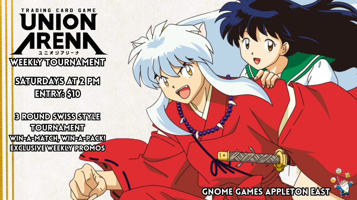Union Arena Weekly Tournament at Gnome Games Appleton East - $10 @ Gnome Games - Appleton East (Oct 24) - Ticket