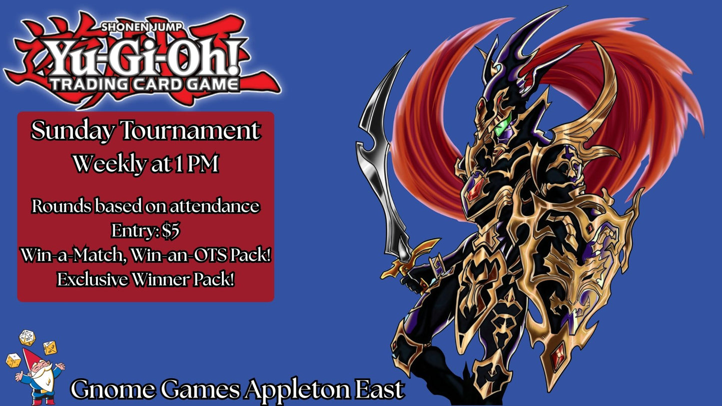 Yu-Gi-Oh! Weekly Tournament at Gnome Games Appleton East - $5 @ Gnome Games - Appleton East (Oct 4) - Ticket