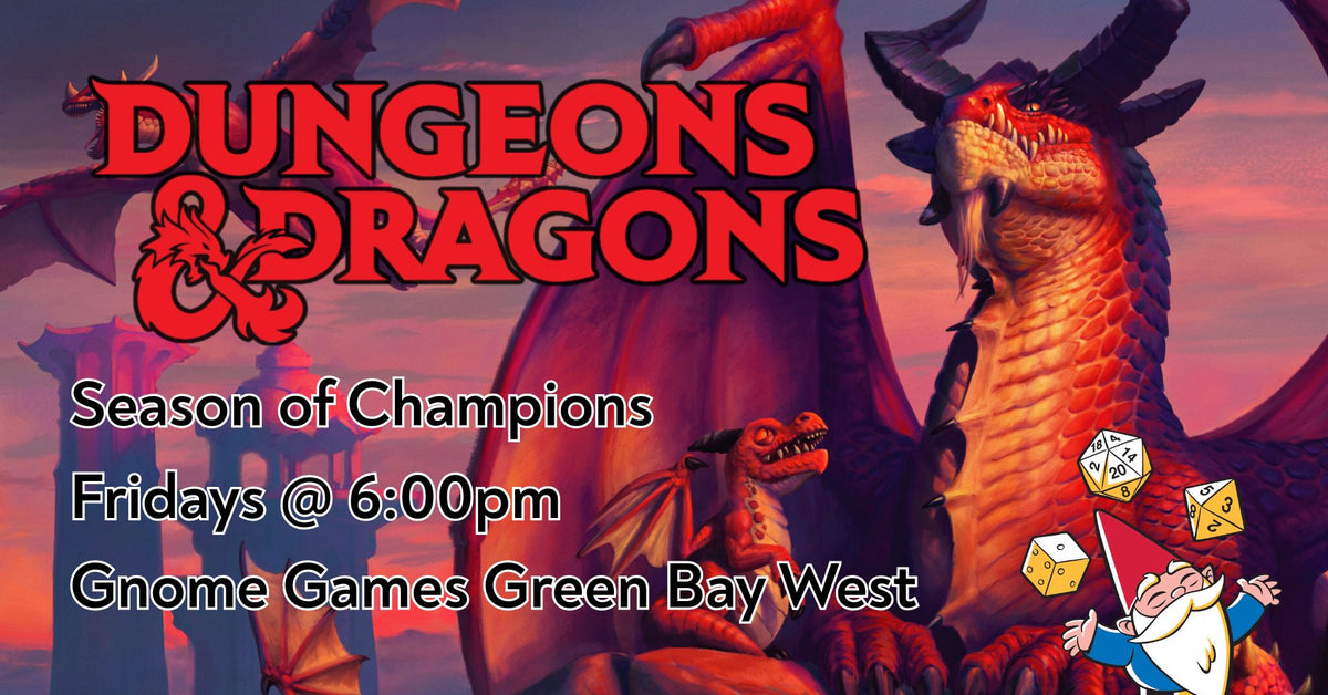 D&D Encounters: Season of Champions at Gnome Games Green Bay West @ Gnome Games - Green Bay West (Nov 27) - Ticket
