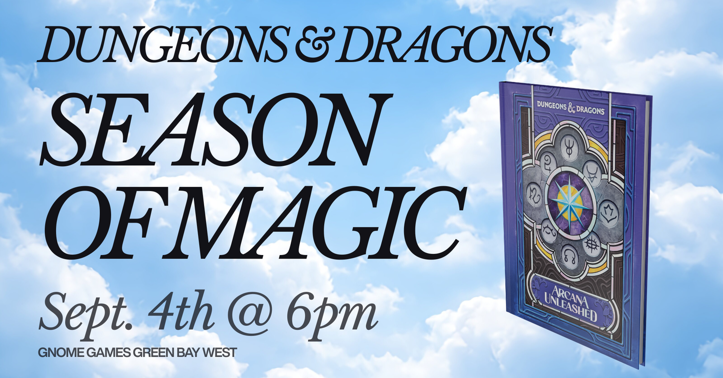 D&D Encounters Celebration: Season of Magic at Gnome Games Green Bay West @ Gnome Games - Green Bay West (Sep 4) - Ticket