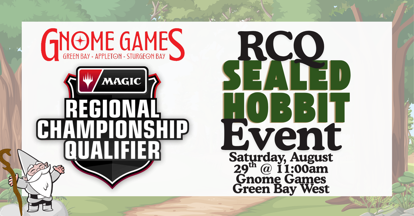US RCQ | 2026-27 Round 2 Hobbit Sealed at Gnome Games Green Bay West @ Gnome Games - Green Bay West (Aug 29) - Ticket
