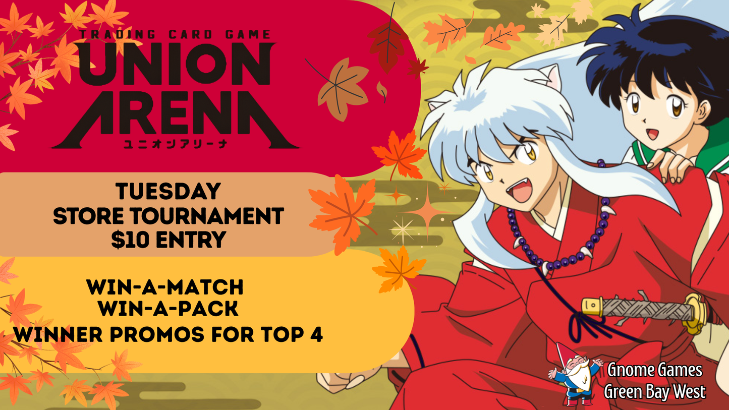 Union Arena Weekly Tournament at Gnome Games Green Bay West @ Gnome Games - Green Bay West (Sep 15) - Ticket