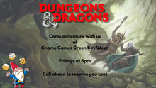 Dungeons and Dragons at Gnome Games Green Bay West @ Gnome Games - Green Bay West (Sep 25) - Ticket