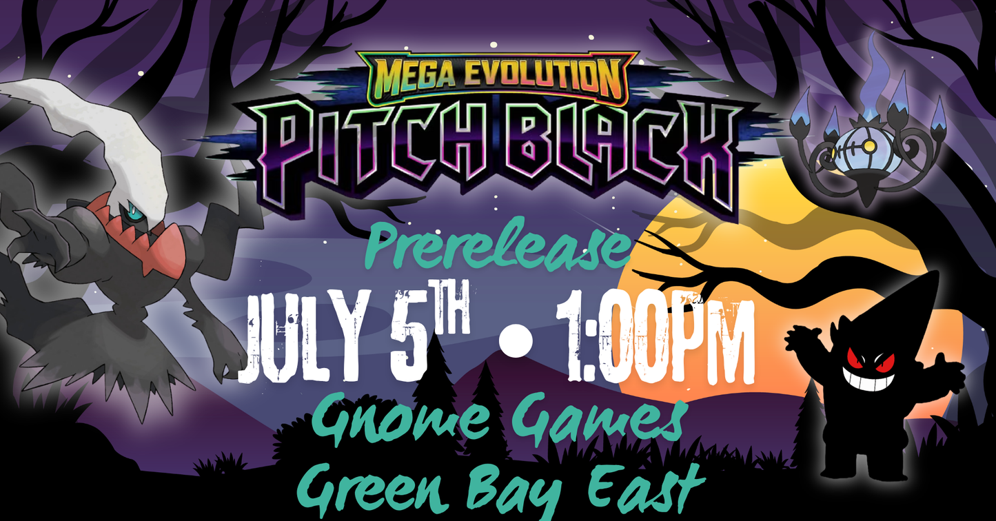 Pokémon Pitch Black Prerelease Event @ Gnome Games - Green Bay East (Jul 5) - Ticket