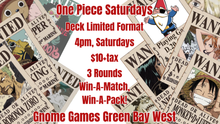 One Piece Deck Limited Tournament at Gnome Games Green Bay West @ Gnome Games - Green Bay West (Oct 24) - Ticket