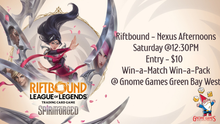 Riftbound Nexus Nights Weekly Tournament at Gnome Games Green Bay West @ Gnome Games - Green Bay West (Oct 31) - Ticket