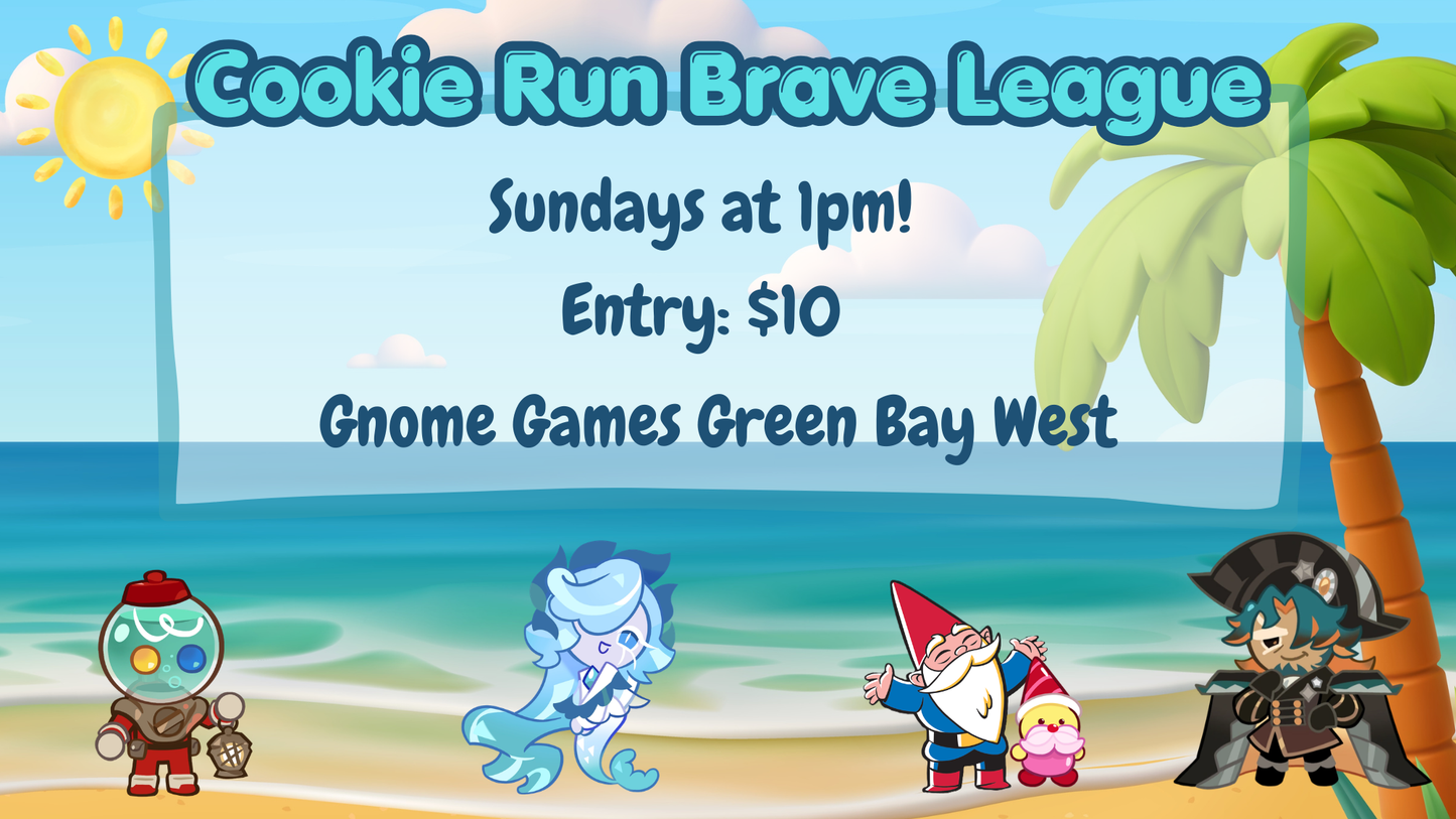 Cookie Run Brave League at Gnome Games Green Bay West @ Gnome Games - Green Bay West (Sep 6) - Ticket