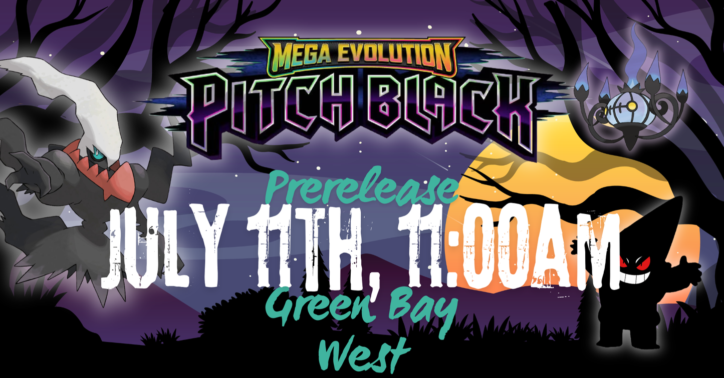 Pokémon: Pitch Black Prerelease at Gnome Games Green Bay West @ Gnome Games - Green Bay West (Jul 11) - Ticket