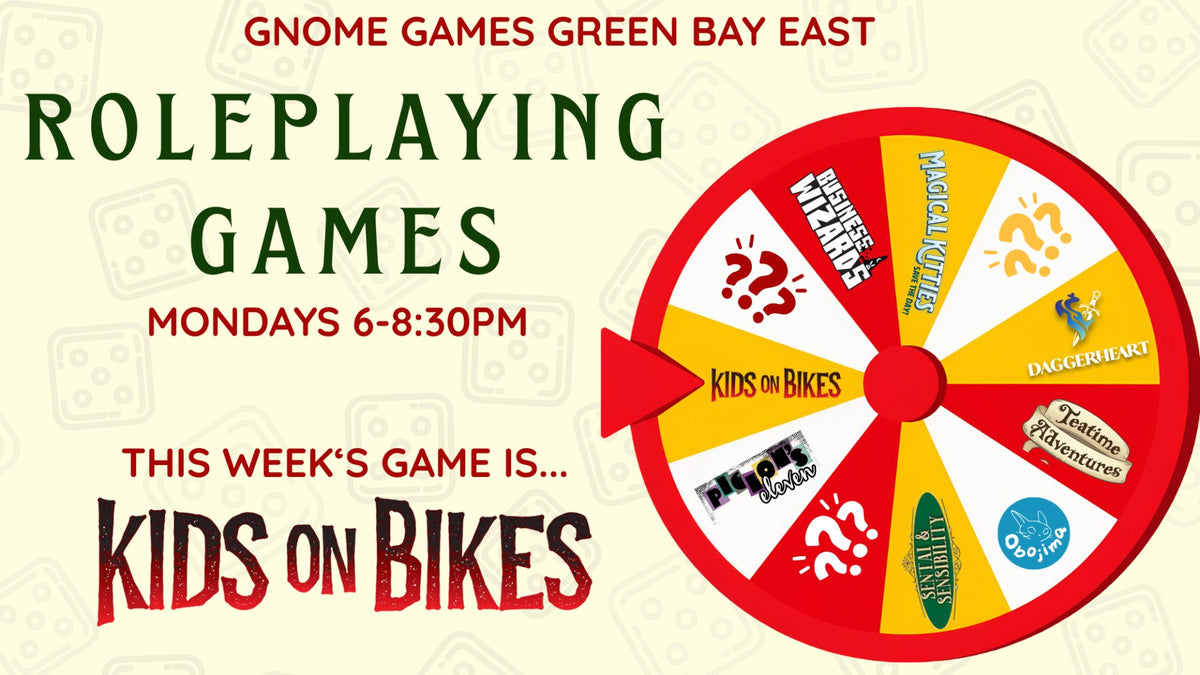 Monday Night Roleplaying Games at Gnome Games Green Bay East @ Gnome Games - Green Bay East (Oct 12) - Ticket