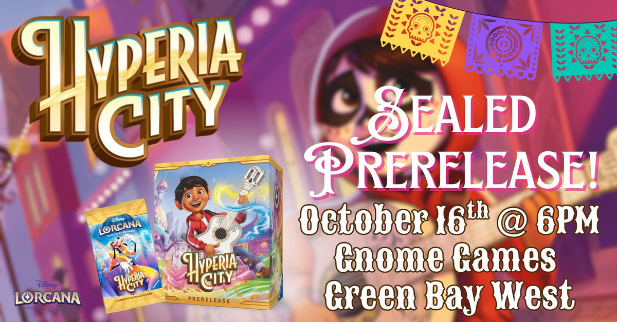 Disney Lorcana: Hyperia City Sealed Prerelease at Gnome Games Green Bay West @ Gnome Games - Green Bay West (Oct 16) - Ticket