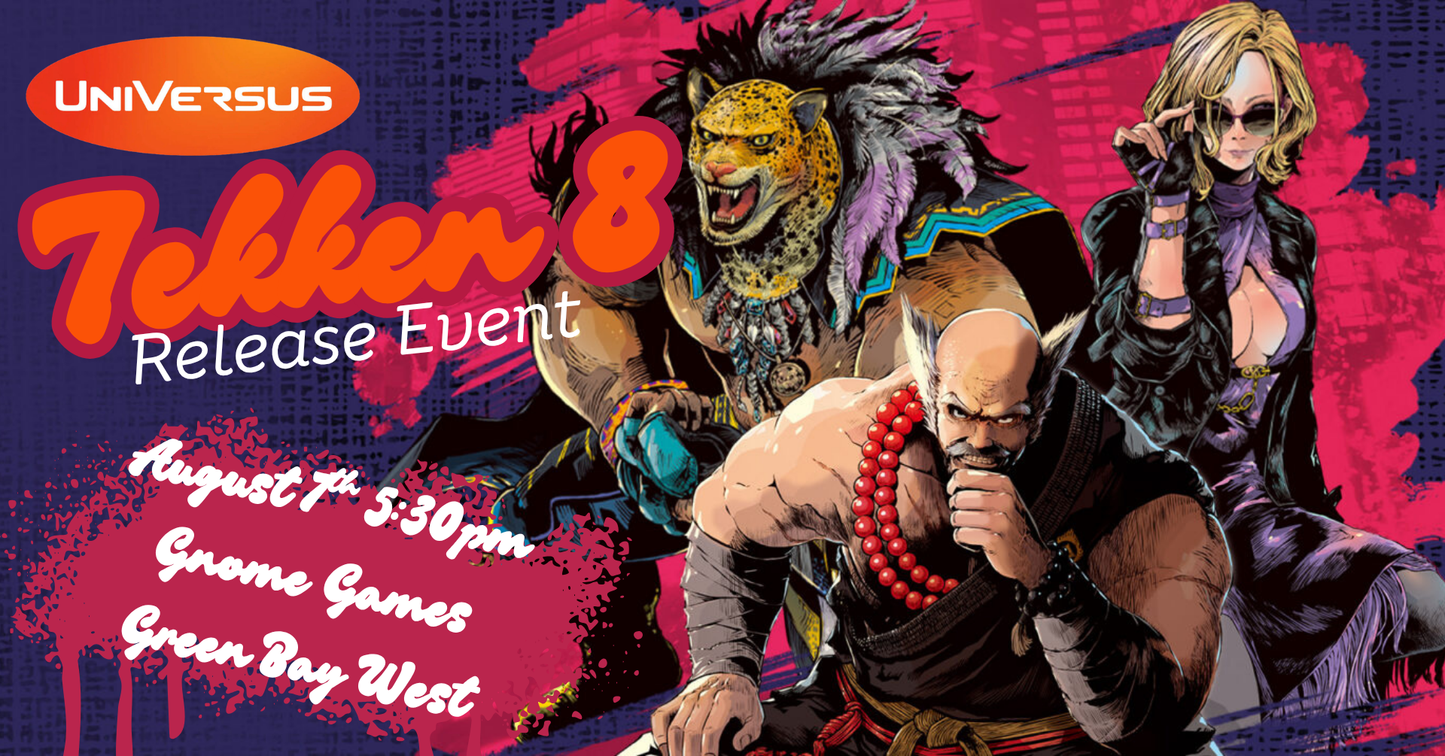 Tekken 8 Pre-Release Event at Gnome Games Green Bay West @ Gnome Games - Green Bay West (Aug 7) - Ticket