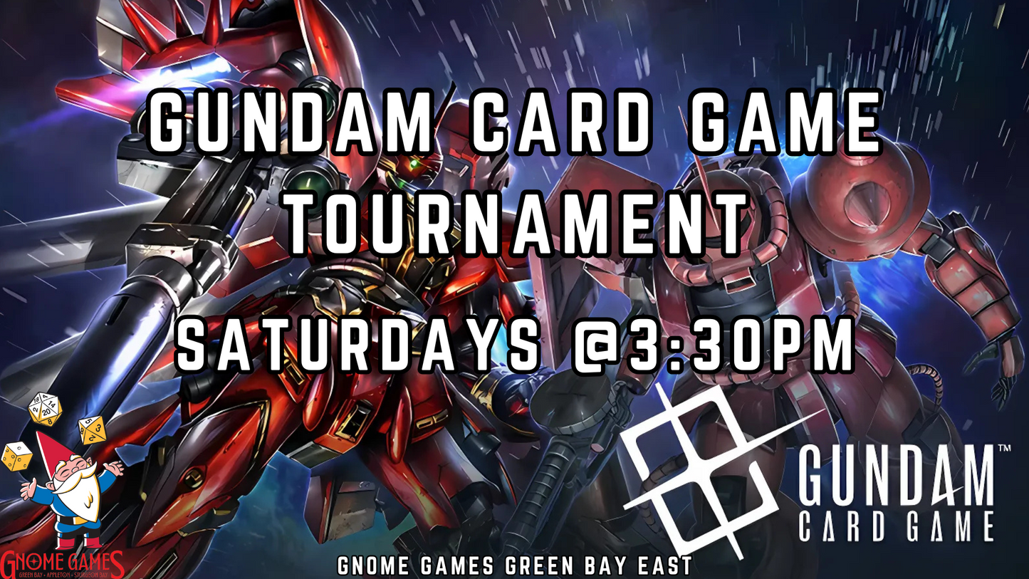 Gundam Tournament at Gnome Games Green Bay East @ Gnome Games - Green Bay East (Aug 15) - Ticket