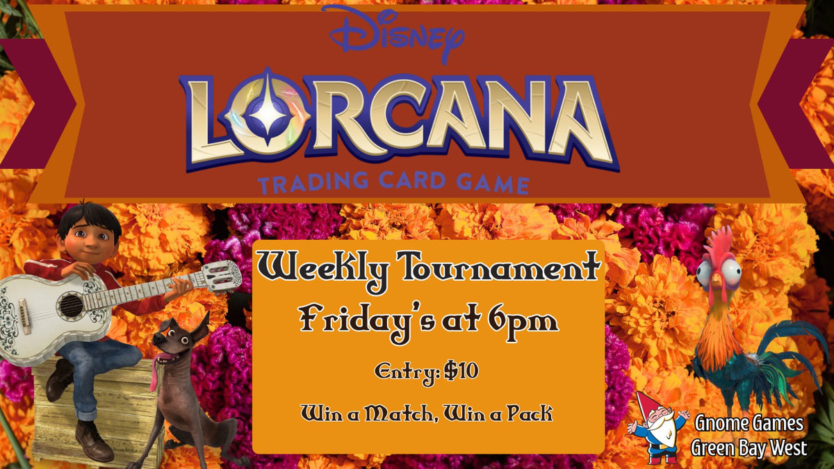 Disney Lorcana Weekly Tournament at Gnome Games Green Bay West @ Gnome Games - Green Bay West (Sep 18) - Ticket