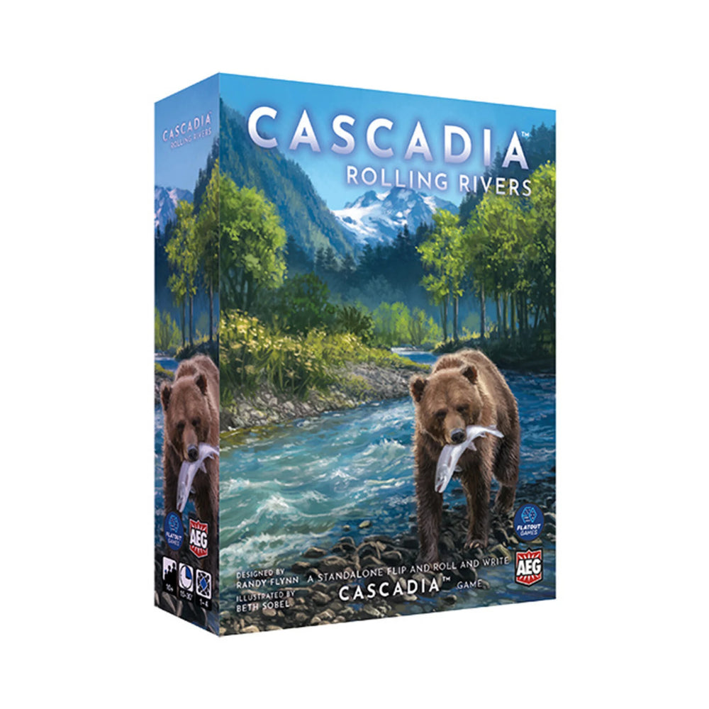 Cascadia: Rolling Rivers A Standalone Flip and Roll and Write Cascadia Game