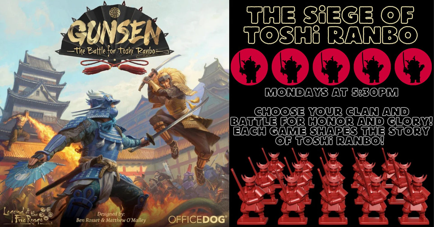 Gunsen: The Battle of Toshi Ranbo Weekly Siege @ Gnome Games - Appleton North (Oct 12) - Ticket