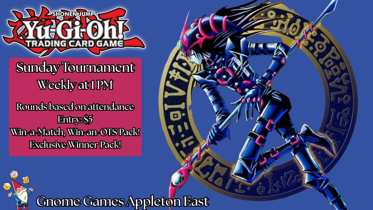 Yu-Gi-Oh! Weekly Tournament at Gnome Games Appleton East - $5 @ Gnome Games - Appleton East (Nov 1) - Ticket
