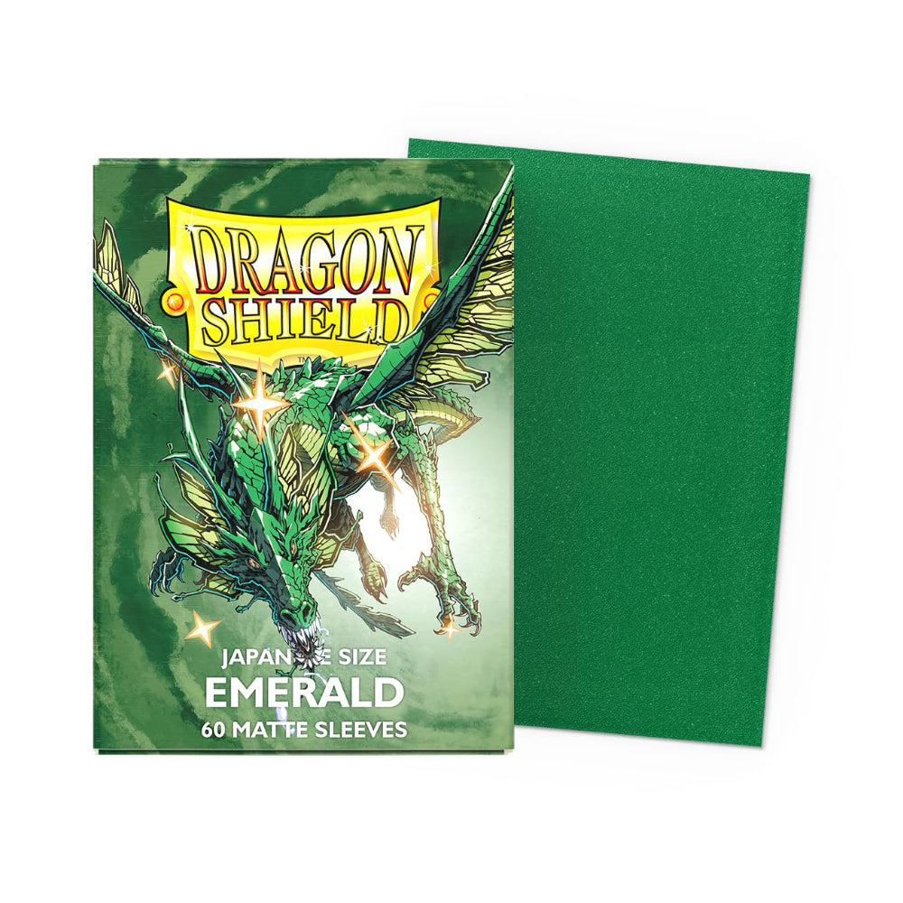 Dragon Shield Sleeves: Japanese: Matte Emerald (60ct)