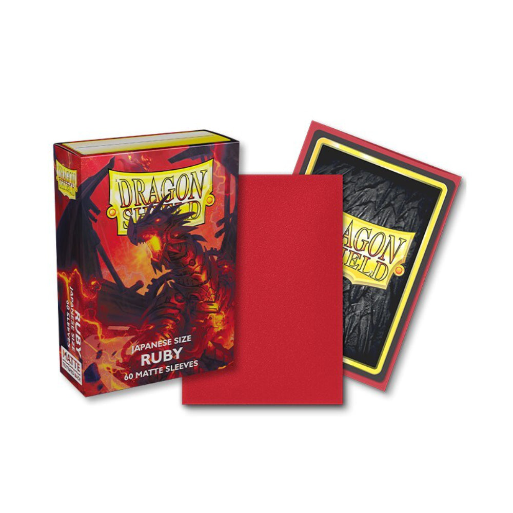 Dragon Shield Sleeves: Japanese: Matte Ruby (60ct)
