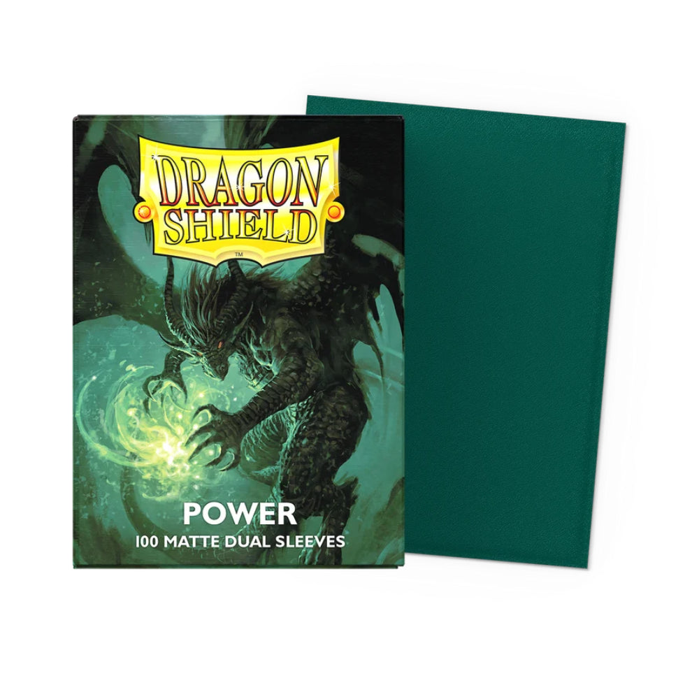 DS Standard:  Dual Matte Power Green Sleeves (100)