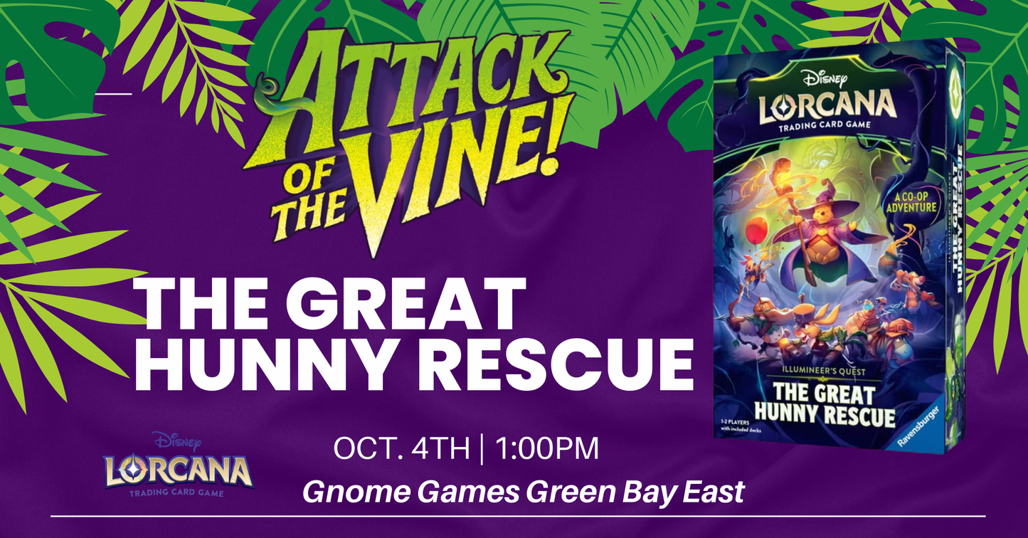 Disney Lorcana The Great Hunny Rescue at Gnome Games Green Bay East @ Gnome Games - Green Bay East (Oct 4) - Ticket