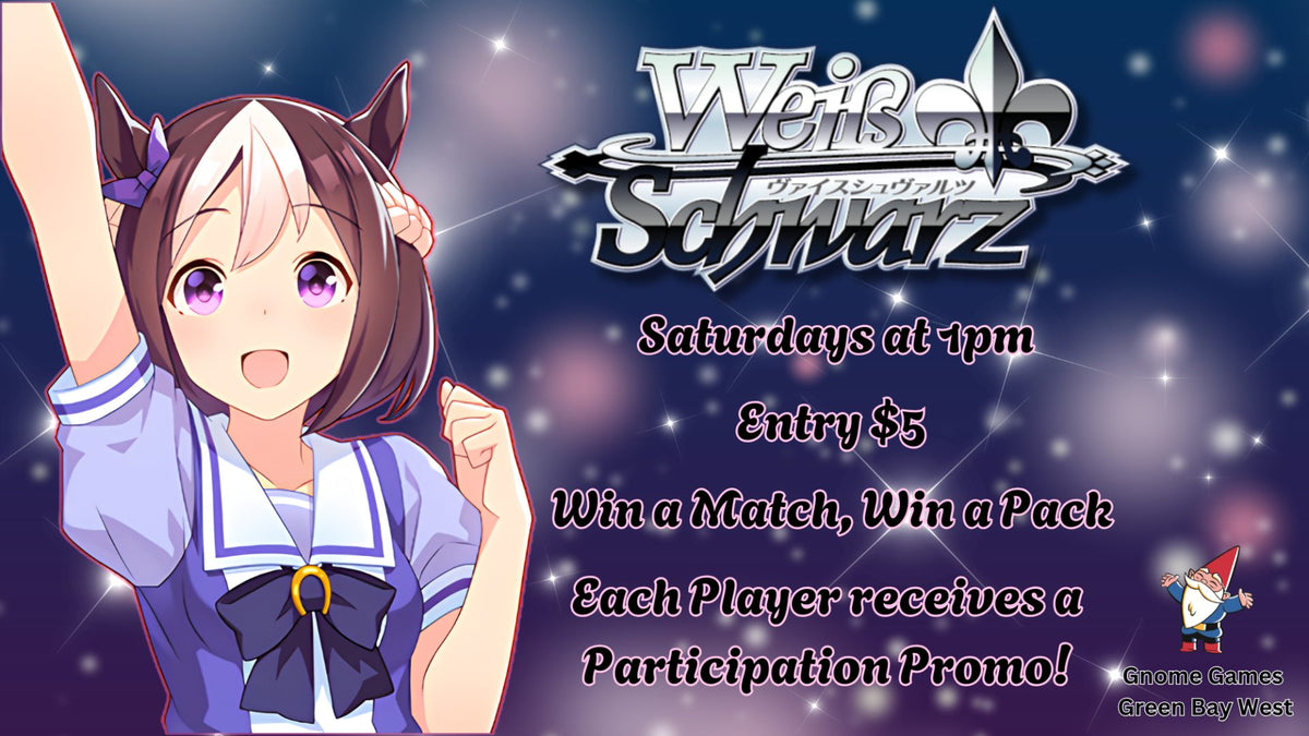 Weiss Schwarz Weekly Tournament at Gnome Games Green Bay West @ Gnome Games - Green Bay West (Sep 5) - Ticket