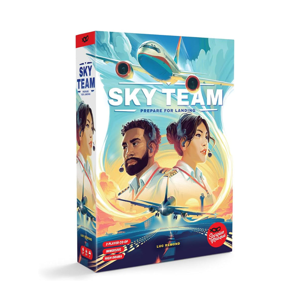 Sky Team Pilot and co-pilot work together to land planes around the world!