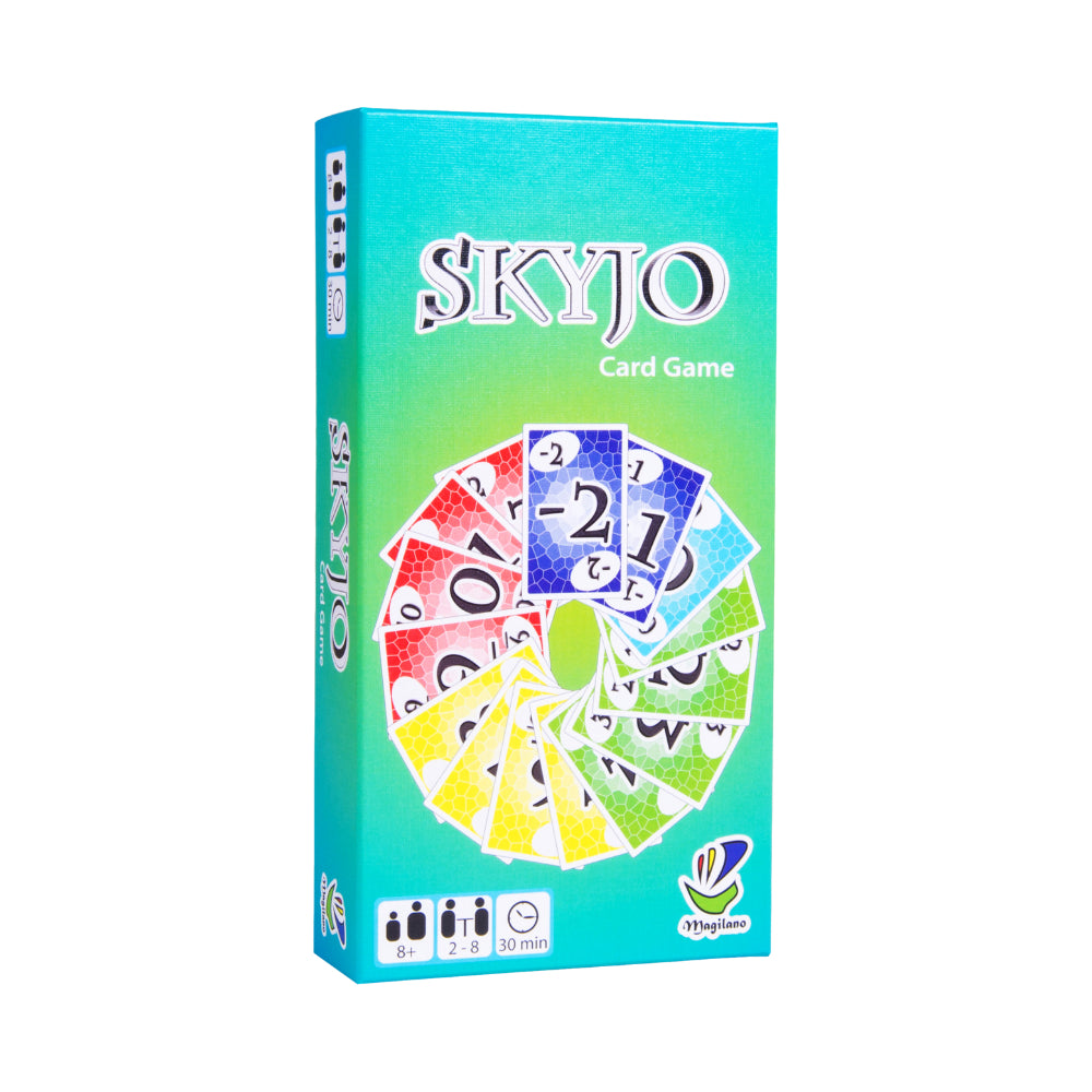 Skyjo Draw and discard to minimize the total value of your tableau of 12 cards