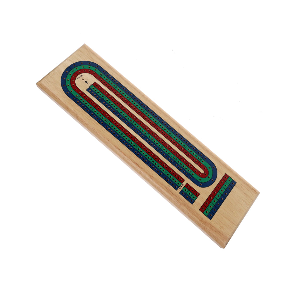 Solid Wood TriColor Continuous 3 Track Board