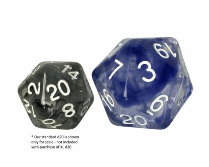 d20 Dice - XL d20 Diffusion Dice - Sapphire