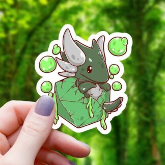 Acid Dragon in d20 Sticker