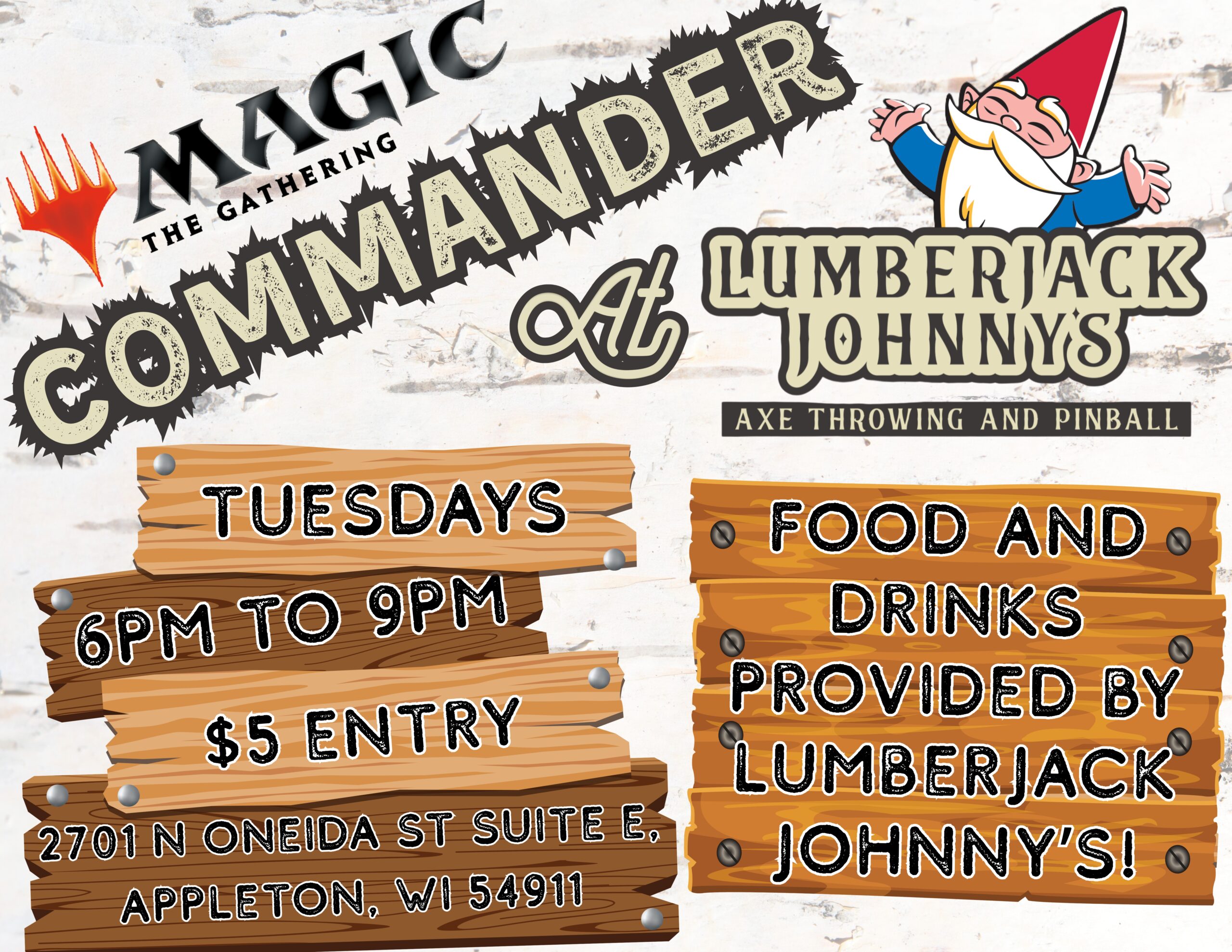 Commander at Lumberjack Johnny's!