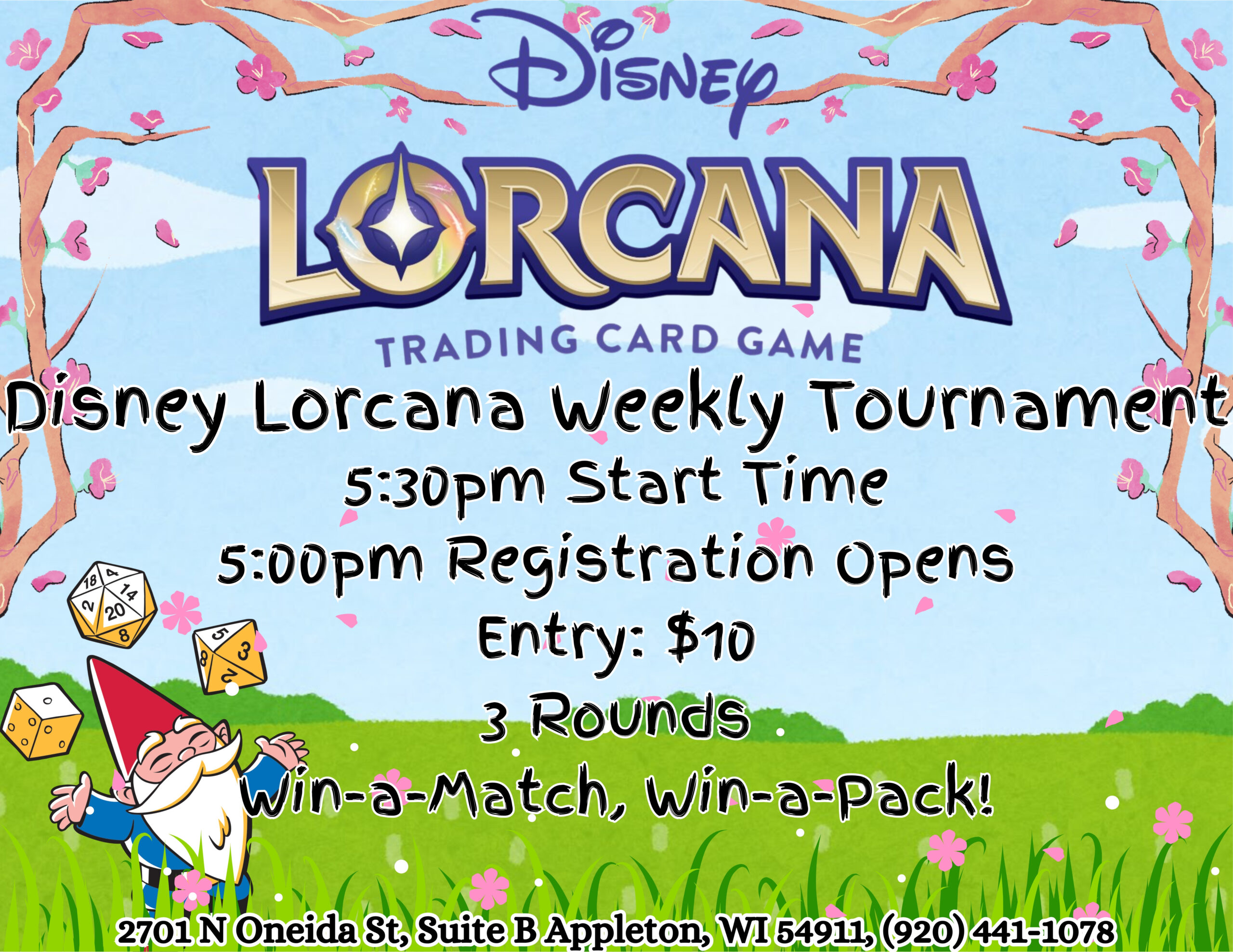 Disney Lorcana Weekly Tournament at Gnome Games Appleton North