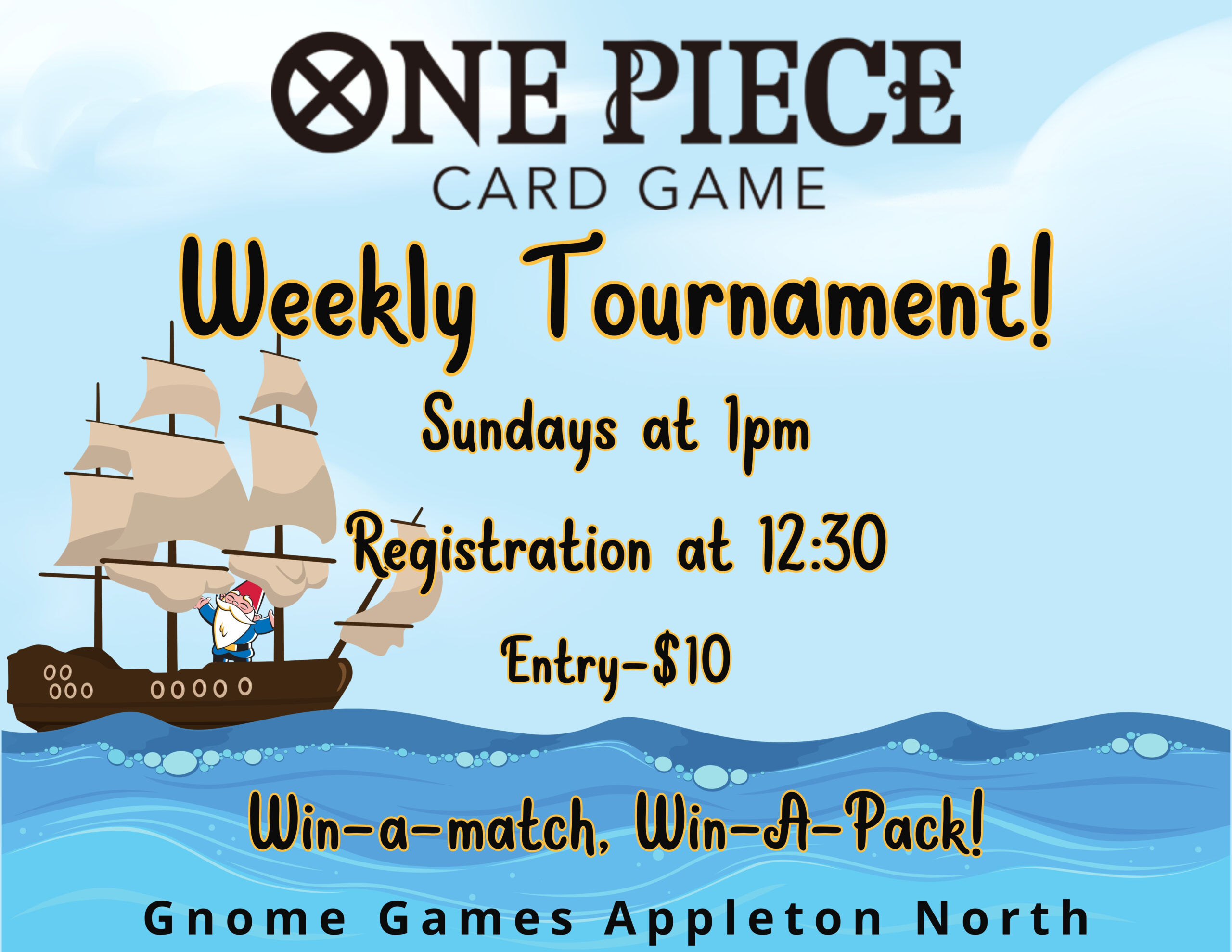One Piece Weekly Tournament at Gnome Games Appleton North